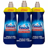 Finish Triplo Abrillantador Lavavajillas – Pack de 3 unidades x 800 ml – 480 lavados