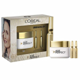 L’Oréal Paris Pack Age Perfect Incluye Crema de Día Efecto Tensor, 50 ml y de Regalo 2 Unidades de Ampollas Colágeno, Pieles Maduras y Apagadas