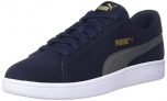 Puma Smash V2, Zapatillas Unisex Adulto, Azul New Navy/Castlerock Team Gold, 44.5 EU