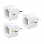 Enchufe Inteligente Wi-Fi 16A 3680W, con Control Remoto Meross app, Compatible con HomeKit Siri, Alexa, Google Assistant y SmartThings, Wi-Fi Smart Plug, Modelo MSS210HK. Paquete de 3