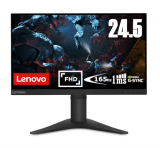 Lenovo G25-10 – Monitor Gaming 24.5″ FullHD (TN, 144Hz, 1ms, HDMI, DP, FreeSync Premium y G-Sync, Base Metálica) Ajuste de inclinación/altura – Negro