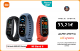 Xiaomi Mi Band 6 pulsera inteligente 1.56 «AMOLED Pantalla colorida Pulsera deportiva inteligente, Rastreador de ejercicios de oxígeno en sangre con frecuencia cardíaca, 5ATM a prueba de agua|Pulseras inteligentes|