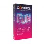 Control Preservativos Sensual Fun Mix – Caja de condones variados, lubricados, perfecta adaptabilidad, sexo seguro, 6 unidades