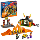 LEGO 60293 City Stuntz – Parque Acrobático, Set de Construcción con Moto, Rampas y Jaula para Arañas, Juguete para Niños + 5 años