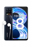 realme 8 – Smartphone Libre (Pantalla AMOLED superior 6.4″, 8GB RAM +128GB , MediaTek Helio G95, Cámara cuádruple con IA de 64MP, Carga Dart de 30W batería de 5000 mAh) Punk Black – Exclusivo Amazon