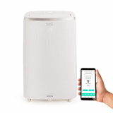 IKOHS SILKAIR CONNECT ELITE – Aire Acondicionado Portátil, 12000BTU, 3000 Frigorías, Con 4 en 1 Aire Acondicionado, Calefactor, Ventilador, y Deshumidificador, Muy Silencioso, Incluye Mando, Wifi