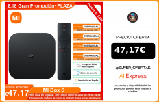 [€50 €8 código:8VERANOALI] Xiaomi Mi Box S, Inteligente Box TV Android 4k Ultra HD Set Top Box 2G 8G WIFI BT 4.2 Reproductor multimedia de transmisión Google Cast|Decodificadores|