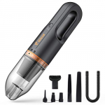 Gittos Aspiradora de Mano Sin Cable, Aspiradora Inalámbrica Portátil 6500PA, Mini Aspiradora Coche Inalámbrica Portátil 45min 4800 mAh, Aspiradora de Mano para Pelos de Perro, Casa, Coche, Oficina