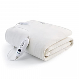 Bedsure Calienta Camas Electrico Individual – Calientacamas 90 Eléctrica Calentador, Manta Calefactora Cubrecolchon Termica Electric Blanket 150×80 Pequeña Lavable Apagado Automático, Blanco