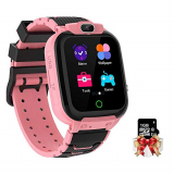 Winnes Reloj Inteligente para Niños, Prueba de Agua Smartwatch niños con Música,Juegos, Calculadora,Regalo de Cumpleaños Niños de 3 a 12 Niños Niñas (Pink)