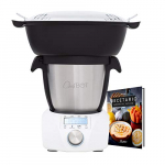 IKOHS CHEFBOT COMPACT STEAMPRO – Robot de Cocina Multifunción, Cocina al Vapor, 23 Funciones, 10 Velocidades con Turbo, Bol Acero inoxidable 2,3 L, Libre BPA (con Vaporera y Recetario – Blanco)