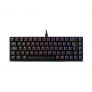 Ozone Gaming Teclado Mini Tactical -OZTACTICALSP- Mecanico sin Teclado numerico, Bluetooth 5.0, Switches Outemu Red, Iluminacion LED RGB, Silencioso, Layout Español, Negro