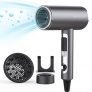 Secador Pelo Profesional,Bestauty 2000 W Secador de Pelo de Iones con 3 Temperaturasy y 2 Velocidades,Secador Pelo Rizado Portátil con 2 Difusor Poderoso para el Hogar, Salón y Viajes(Astilla)