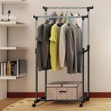 Nesaila Houseware – Perchero portátil para colgar ropa (doble)