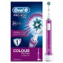Oral-B PRO 600 CrossAction Cepillo de Dientes Eléctrico con Mango Recargable, Tecnología Braun y 1 Cabezal de Recambio – Morado