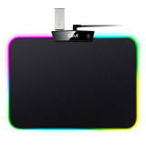 Alfombrilla de ratón para Juegos GIM RGB con 15 Luces LED conmutables con Pantalla táctil Alfombrilla de ratón de Escritorio USB para PC-L de Escritorio (350 x 250 x 5MM)