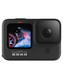 GoPro HERO9 Black – Cámara de acción sumergible con pantalla LCD delantera y pantalla táctil trasera, vídeo 5K Ultra HD, fotos de 20 MP, transmisión en directo en 1080p, sin tarjeta