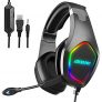Cascos Gaming, Cascos PS4, Auriculares Gaming para PS4, Moimhear Auriculares para Xbox One, Cascos Gaming con Sonido Envolvente y Reducción de Ruido