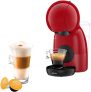 Nescafé Dolce Gusto Piccolo XS Krups KP1A05, Cafetera de cápsulas 15 bares de presión, capacidad 0.8 L, bebidas frías o calientes, modo Eco, 30 tipos café, bandeja regulable 3 alturas, Color Roja
