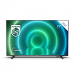 Philips 55PUS7906/12 Android TV LED 55 Pulgadas, Smart TV 4K con Ambilight, Imagen HDR Vibrante, Dolby Vision cinematográfico y Sonido Atmos, Compatible con Google Assistant, Negro, 2021