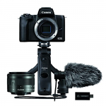 EOS M50 Mark II + EF 15-45 mm BK + Cable HDMI Power Adapter microfono DM-E100+ Tripode + HDMI Converter Atomos