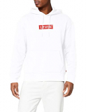 Levi’s Relaxed Graphic Hoodie Sudadera, Blanco (Boxtab Pop White 0022), Large para Hombre