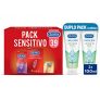 Durex Pack Lubricante a Base de Agua 100% Natural 2x100ml, y Pack Preservativos Sensitivo, 39 condones