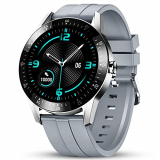 GOKOO Reloj Inteligente Hombres Smartwatch Monitor de Actividad con 24 Modos Deportivos Pulsómetro Calorías Monitor de Sueño Podómetro IP67 Impermeable Reloj Compatible con Android iOS (Plata)