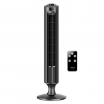 Taurus Babel RCH – Ventilador de torre digital extra alto, 84cm de altura, Indicador de temperatura, 3 velocidades, 3 modos, Temporizador 12h, Sistema de oscilación, Mando a distancia, Silencioso