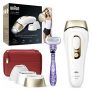 Braun Silk-expert Pro 5 Depiladora Mujer/Hombre Luz Pulsada IPL, Cabezal de Precisión Ancho y Maquinilla de Afeitar Venus, Alternativa a la Depilación Láser en Casa, PL 5267, Última Generación, Blanca