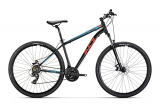 Conor Indi 29 Disco Mecanico 18 Bicicleta, Adultos Unisex, Negro/Rojo, L
