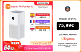 Xiaomi purificador de aire Mijia Mi 3C, pantalla LED Digital, filtro HEPA, aplicación WIFI para el hogar, control inteligente por voz IA para buena calidad|Purificadores de aire|