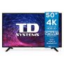 TD Systems K50DLJ11US – Televisores Smart TV 50 Pulgadas 4K Android 9.0 y HBBTV, 1500 PCI Hz UHD HDR, 3X HDMI, 2X USB. DVB-T2/C/S2, Modo Hotel. Televisiones