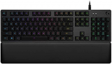 Logitech G513 Teclado Gaming Mecánico con Reposamanos, RGB LIGHTSYNC, Teclas GX-Táctil Marrón, Aleación de Aluminio, Teclas F Personalizables, Paso de USB, Disposición QWERTY ES – Carbón/Negro