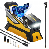 Biviffeory Compresor de aire portátil para inflar neumáticos, bomba eléctrica automática de 12 V DCpara neumáticos de coche con manómetro digital Bomba de aire de 150 psi con bomba de neumáticos