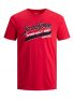 Jack & Jones JJELOGO tee SS O-Neck 2 Col SS22 SN Camiseta, Color Rojo, M para Hombre