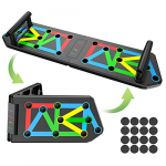 TWBEST Tabla de Flexiones,14 en 1 Push up Rack Board,Plegable Soportes,Flexiones Equipo de Gimnasia Multifuncional para Entrenamiento Físico Desarrollo Muscular Entrenamiento de Fuerza