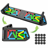 TWBEST Tabla de Flexiones,14 en 1 Push up Rack Board,Plegable Soportes,Flexiones Equipo de Gimnasia Multifuncional para Entrenamiento Físico Desarrollo Muscular Entrenamiento de Fuerza