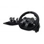 Logitech G920 Driving Force Volante de Carreras y Pedales, Force Feedback, Aluminio Anodizado, Palancas de cambio, Volante de Cuero, Pedales Ajustables, Xbox Series X|S, Xbox One, PC – Negro