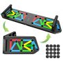 TWBEST Tabla de Flexiones,14 en 1 Push up Rack Board,Plegable Soportes,Flexiones Equipo de Gimnasia Multifuncional para Entrenamiento Físico Desarrollo Muscular Entrenamiento de Fuerza