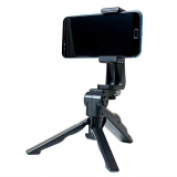 HelloCreate Trípode de mano, trípode portátil con soporte de clip para teléfono móvil para transmisión en vivo, videollamadas, visualización de vídeo manos libres