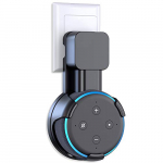 Cocoda Soporte de Pared para Dot 3.ª Generación, Solución de Ahorro de Espacio para Tus Altavoces Doméstico Inteligentes, Accesorios Dot con Disposición de Cables Ocultar Cables Sucios (Negro)