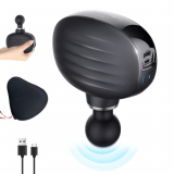 Pistola de Masaje Muscular Mini, Pistola de Masaje Profundo, 3200rpm Masajeador Electrico Muscular Portátil, 12mm, 2000mAh Carga Bidireccional, 35dB Ruido Bajo, 0,5kg Massage Gun para Espalda&Hombros