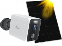 NGTeco C5300s 4MP Cámara Inalámbrica de Seguridad al Aire Libre, Paneles Solares, WiFi de 2,4 GHz, Cámara de Seguridad Alimentada por Baterías de 5000mah, con Detección de Persona/Vehículo