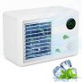 Mini Aire Acondicionado Portatil 3 en 1 Climatizador Portatil Ventilador de Purificación USB Enfriador de Aire y Humidificador con 3 Velocidades Ajustables 7 colores para Oficina Dormitorio Aire Libre