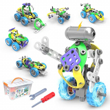 CENOVE Juguetes de Construcción Stem, 109 Piezas Kit de Construcción Educativo Juguetes con Motor Eléctrico Mejor Regalo para Niños y Niñas 5 6 7 8 9 10+ años