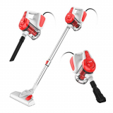 INSE Aspirador con Cable, 3 En 1 Vertical y de Mano, Hogar Escoba Aspiradora, Poderosa Succión 18Kpa, 600W, 1L, Hepa Filtro Lavable, 3 Cepillos Ajustable