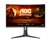 AOC Monitor Gaming C24G2U – 24″ Curved 1500R, Full HD, 165 Hz, 1ms, VA, FreeSync Premium, 1920×1080, 250 cd/m, D-SUB, HDMIx2, Displayport 1×1.2