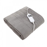 Sonnewelt Manta Térmica Eléctrica, Extra grande 180 x 130 cm 9 Niveles de Calor, Lavable en Lavadora, con Control Digital, Temporizador y Auto Apagado – Gris