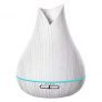 HOMCOM Difusor de Aroma 300ml Humidificador Ultrasónico Aromaterapia con 7 Colores LED y Temporizador Apagado Automático para Oficina Hogar Ø16,5 x 22 cm Blanco